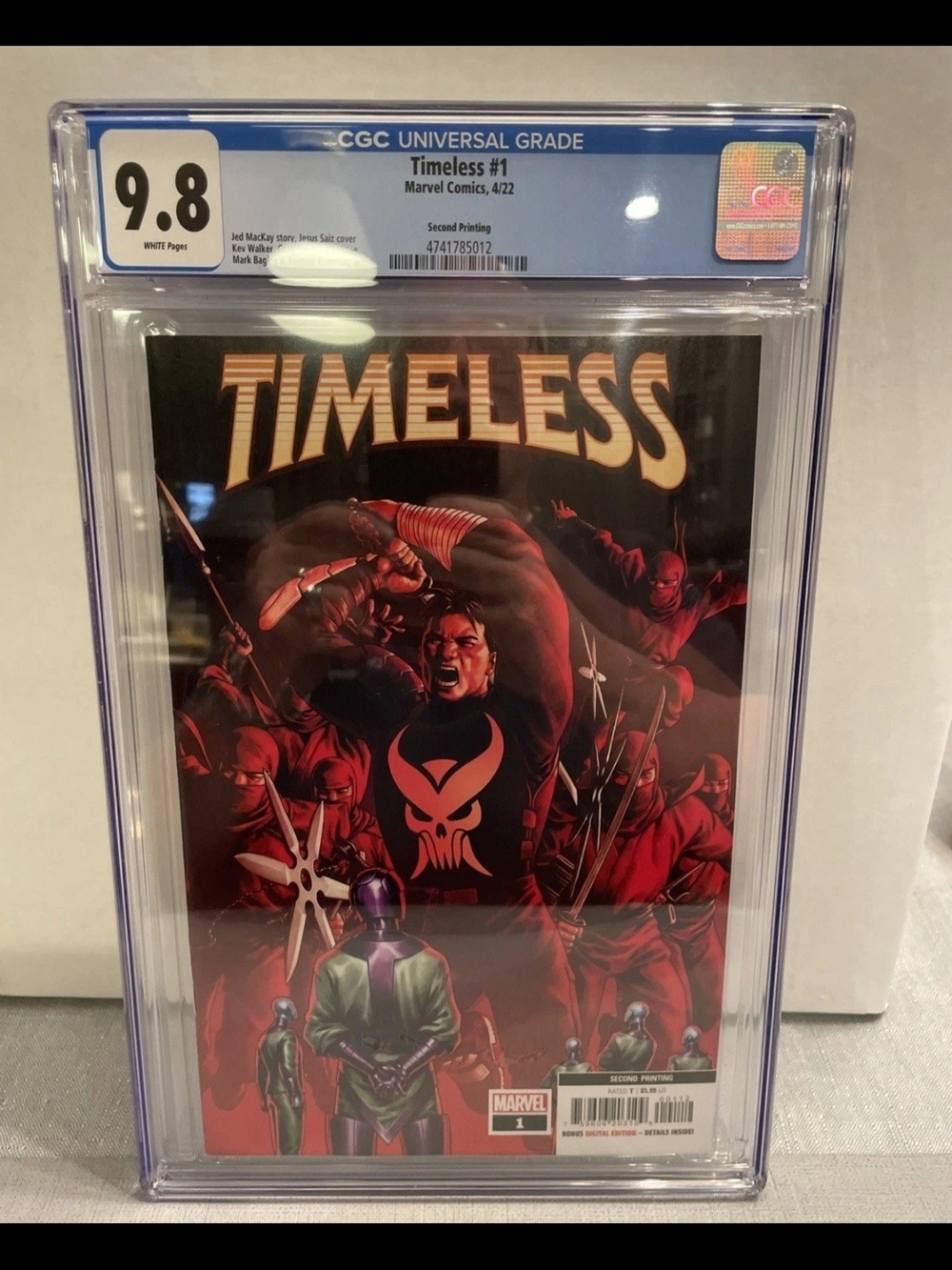 MARVEL TIMELESS #1 CGC 9.8 2nr Print 1st App MISS MINUTES PUNISHER KANG RED HAND